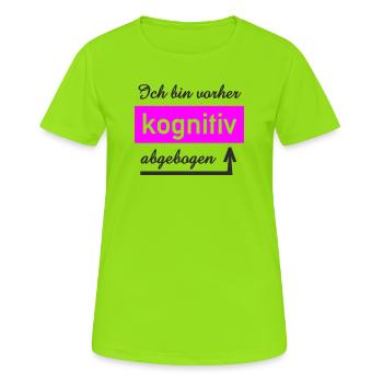 Cognitive Thinker Personalized Design - Women's Breathable T-Shirt - neon green - Front - AI Model Female 172 dark (172cm)
