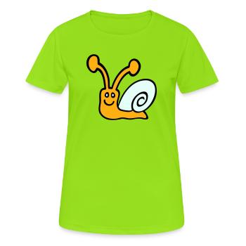 Snail Shell Cute Cute Happy Cool - Women's Breathable T-Shirt - neon green - Front - AI Model Female 172 dark (172cm)