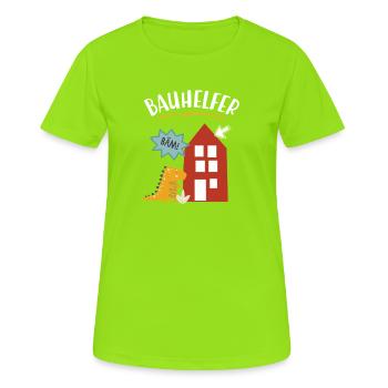 Construction Workers House Construction Construction Craftsmen - Women's Breathable T-Shirt - neon green - Front - AI Model Female 172 dark (172cm)