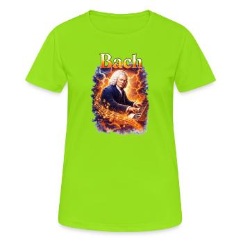 Bach Fire Sound at the Piano - Women's Breathable T-Shirt - neon green - Front - AI Model Female 172 dark (172cm)
