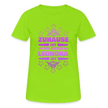 Wife Leonora - Women's Breathable T-Shirt - neon green - Front - AI Model Female 172 dark (172cm)