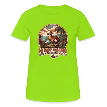 Dodo, extinct bird from Mauritius - Women's Breathable T-Shirt - neon green - Front - AI Model Female 172 dark (172cm)