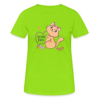 Schoolchild 2026 - Women's Breathable T-Shirt - neon green - Front - AI Model Female 172 dark (172cm)