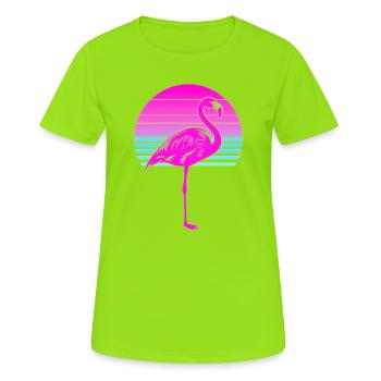 Pink Und Stolz Darauf - Frauen T-Shirt atmungsaktiv - Neongrün - Vorne - AI Model Female 172 dark (172cm)