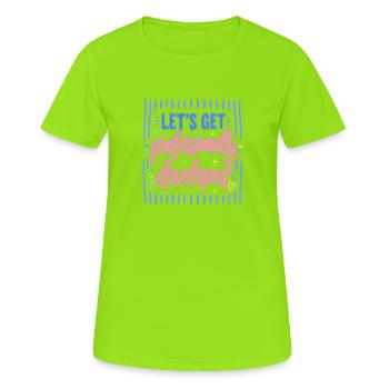 Let's professionally developed - Women's Breathable T-Shirt - neon green - Front - AI Model Female 172 dark (172cm)