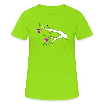 Bud - Women's Breathable T-Shirt - neon green - Front - AI Model Female 172 dark (172cm)