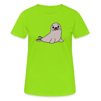 Seal seal - Women's Breathable T-Shirt - neon green - Front - AI Model Female 172 dark (172cm)