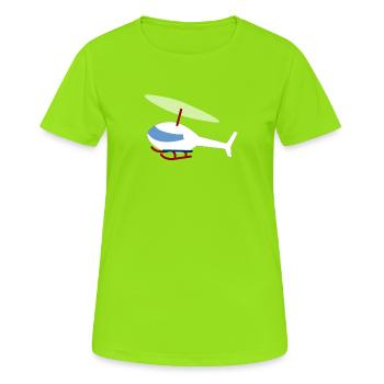 White Helicopter - Women's Breathable T-Shirt - neon green - Front - AI Model Female 172 dark (172cm)