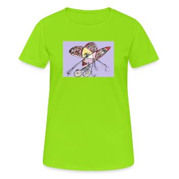 Le citoyen de la haute couture - T-shirt respirant Femme - vert néon - Devant - AI Model Female 172 dark (172cm)