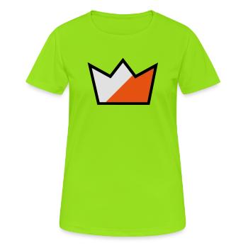 König der Orientierungslauf - Frauen T-Shirt atmungsaktiv - Neongrün - Vorne - AI Model Female 172 dark (172cm)