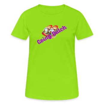 Aller néerlandais - T-shirt respirant Femme - vert néon - Devant - AI Model Female 172 dark (172cm)