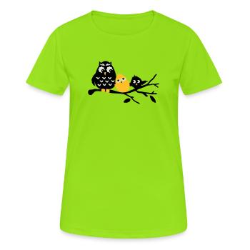 Amis - T-shirt respirant Femme - vert néon - Devant - AI Model Female 172 dark (172cm)