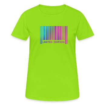 LIMITED EDITION  - Frauen T-Shirt atmungsaktiv - Neongrün - Vorne - AI Model Female 172 dark (172cm)
