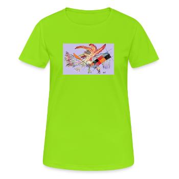 Just a Walking Dog - Women's Breathable T-Shirt - neon green - Front - AI Model Female 172 dark (172cm)