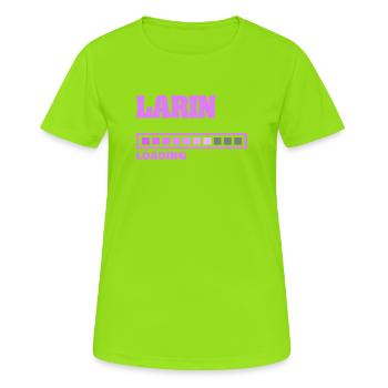 Geburt Larin - Frauen T-Shirt atmungsaktiv - Neongrün - Vorne - AI Model Female 172 dark (172cm)