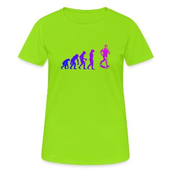 Running perfect for any race - Women's Breathable T-Shirt - neon green - Front - AI Model Female 172 dark (172cm)