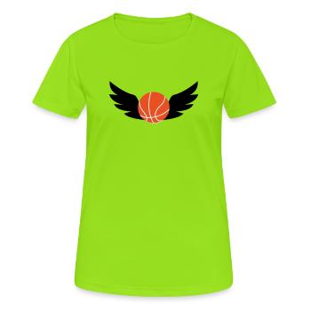 Basketball / Basketball / Basktet-Ball / Sports - Women's Breathable T-Shirt - neon green - Front - AI Model Female 172 dark (172cm)