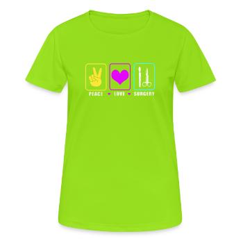 Surgeon Surgery CTA - Women's Breathable T-Shirt - neon green - Front - AI Model Female 172 dark (172cm)
