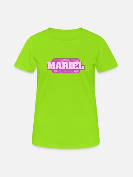 Mariel als Gesundheit - Frauen T-Shirt atmungsaktiv - Neongrün