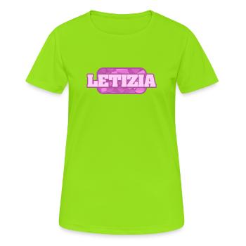Letizia as organic - Women's Breathable T-Shirt - neon green - Front - AI Model Female 172 dark (172cm)