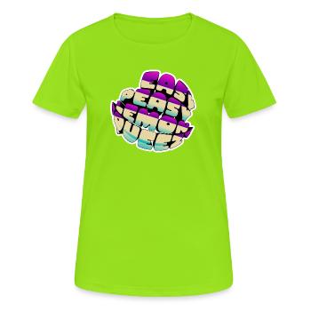 Easy Peasy Lemon Squeezy - Frauen T-Shirt atmungsaktiv - Neongrün - Vorne - AI Model Female 172 dark (172cm)