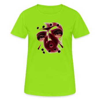 chainsaw - Women's Breathable T-Shirt - neon green - Front - AI Model Female 172 dark (172cm)