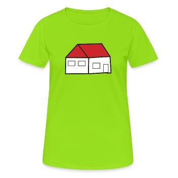 Home Houses Real Estate - Women's Breathable T-Shirt - neon green - Front - AI Model Female 172 dark (172cm)