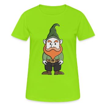 Lucky gnome - Women's Breathable T-Shirt - neon green - Front - AI Model Female 172 dark (172cm)