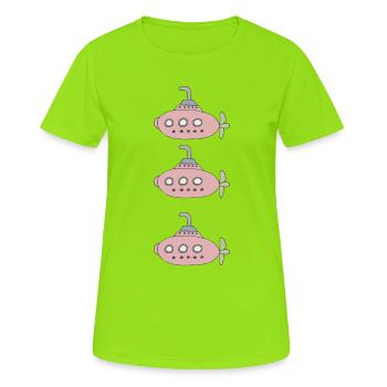 Submarine Triple - Women's Breathable T-Shirt - neon green - Front - AI Model Female 172 dark (172cm)
