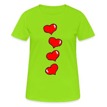 Sweetie pie - Women's Breathable T-Shirt - neon green - Front - AI Model Female 172 dark (172cm)