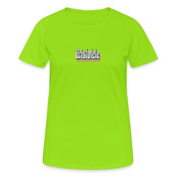 vintage retro Aristotle t-shirt gift - Women's Breathable T-Shirt - neon green - Front - AI Model Female 172 dark (172cm)