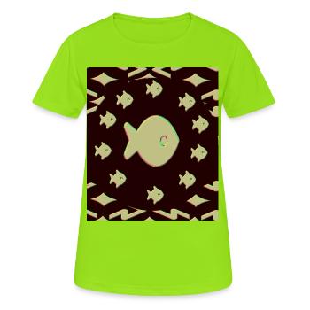 Aquarium - Women's Breathable T-Shirt - neon green - Front - AI Model Female 172 dark (172cm)