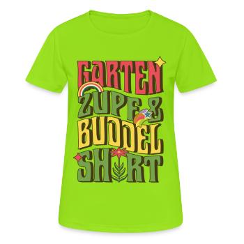CHEMISE DE JARDIN CUEILLIR ET CREUSER - T-shirt respirant Femme - vert néon - Devant - AI Model Female 172 dark (172cm)