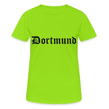 Dortmund - Frauen T-Shirt atmungsaktiv - Neongrün - Vorne - AI Model Female 172 dark (172cm)