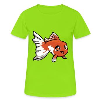 Goldfish - Women's Breathable T-Shirt - neon green - Front - AI Model Female 172 dark (172cm)