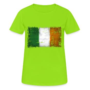 Ireland - Ireland - Women's Breathable T-Shirt - neon green - Front - AI Model Female 172 dark (172cm)
