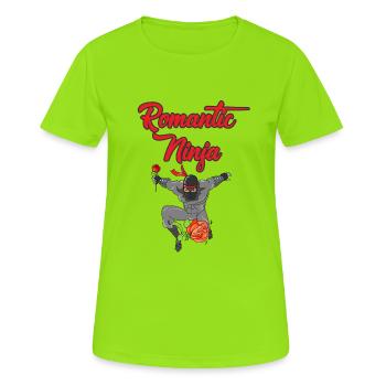 Romantic Ninja - Women's Breathable T-Shirt - neon green - Front - AI Model Female 172 dark (172cm)