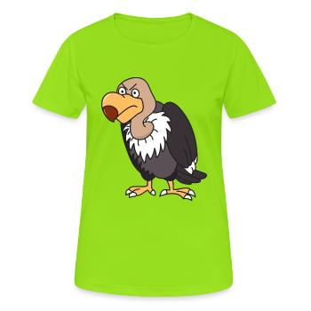 Vulture bird of prey birds birds of prey animals - Women's Breathable T-Shirt - neon green - Front - AI Model Female 172 dark (172cm)