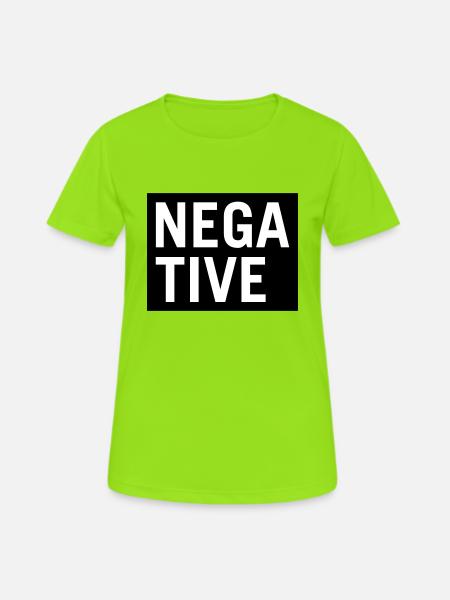 Negative - Women's Breathable T-Shirt - neon green