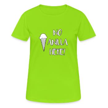 No Vanilla BDSM bondage sex fetish slave dominatome - Women's Breathable T-Shirt - neon green - Front - AI Model Female 172 dark (172cm)