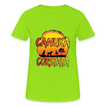 Cane Corso sunset - Women's Breathable T-Shirt - neon green - Front - AI Model Female 172 dark (172cm)