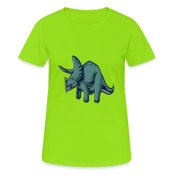 dinosaur - Women's Breathable T-Shirt - neon green - Front - AI Model Female 172 dark (172cm)