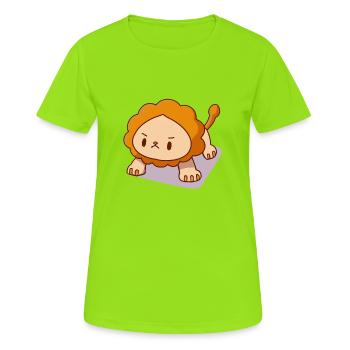 Lion Push-ups Kawaii Strenuous Strong - Women's Breathable T-Shirt - neon green - Front - AI Model Female 172 dark (172cm)