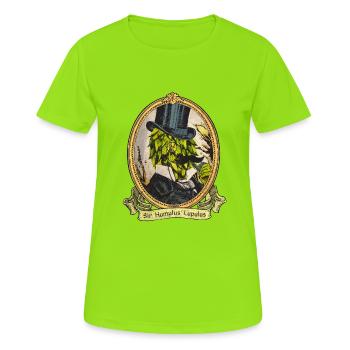 Hopfen Sir - Frauen T-Shirt atmungsaktiv - Neongrün - Vorne - AI Model Female 172 dark (172cm)