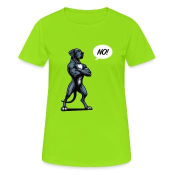 No Great Dane Great Dane Great Dane Owner Great Dane Fan - Women's Breathable T-Shirt - neon green - Front - AI Model Female 172 dark (172cm)