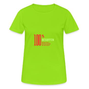 100% Malle - Frauen T-Shirt atmungsaktiv - Neongrün - Vorne - AI Model Female 172 dark (172cm)