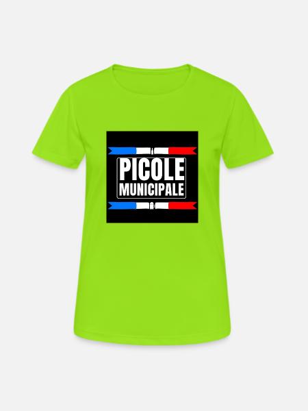 Städtische Picole - Frauen T-Shirt atmungsaktiv - Neongrün