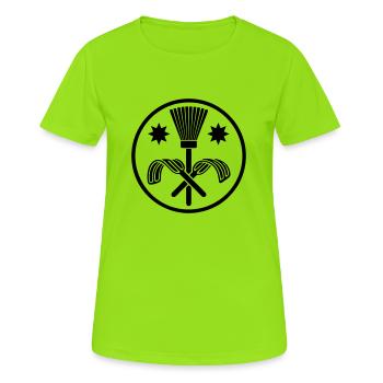 Schornsteinfeger Zunft Handwerk - Frauen T-Shirt atmungsaktiv - Neongrün - Vorne - AI Model Female 172 dark (172cm)