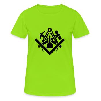 Stonemasons' Guild Crafts - Women's Breathable T-Shirt - neon green - Front - AI Model Female 172 dark (172cm)