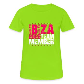 Ibiza 2025 Team - Women's Breathable T-Shirt - neon green - Front - AI Model Female 172 dark (172cm)